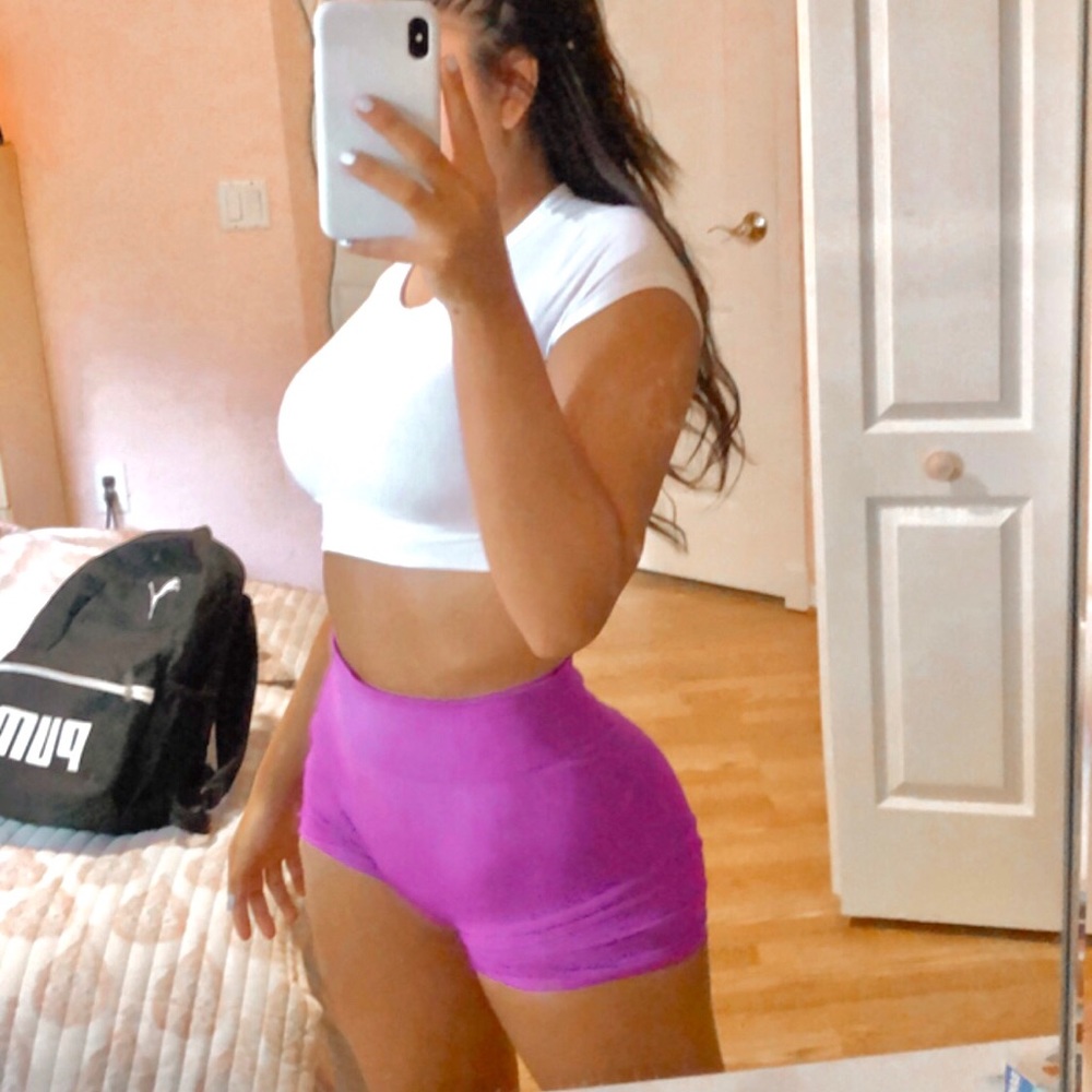 Katya Elise Henry Purple shorts